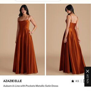 Azazie Elle Copper Dress Size A2